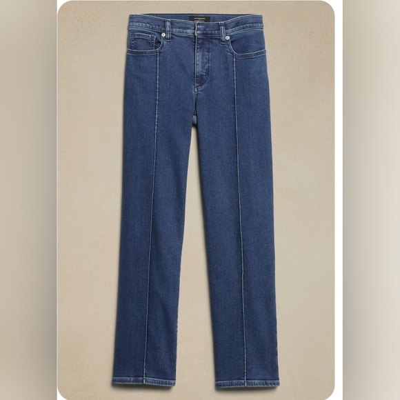 NWT Banana Republic Mid-rise straight pintuck jeans size 27/4 - Picture 4 of 11